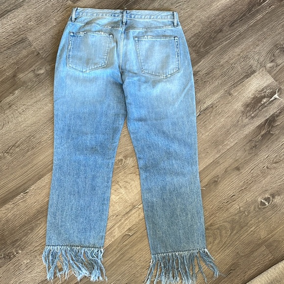 3x1 NYC Brand Distressed Fringe Jeans . Made in USA Great used condition . - Picture 7 of 7